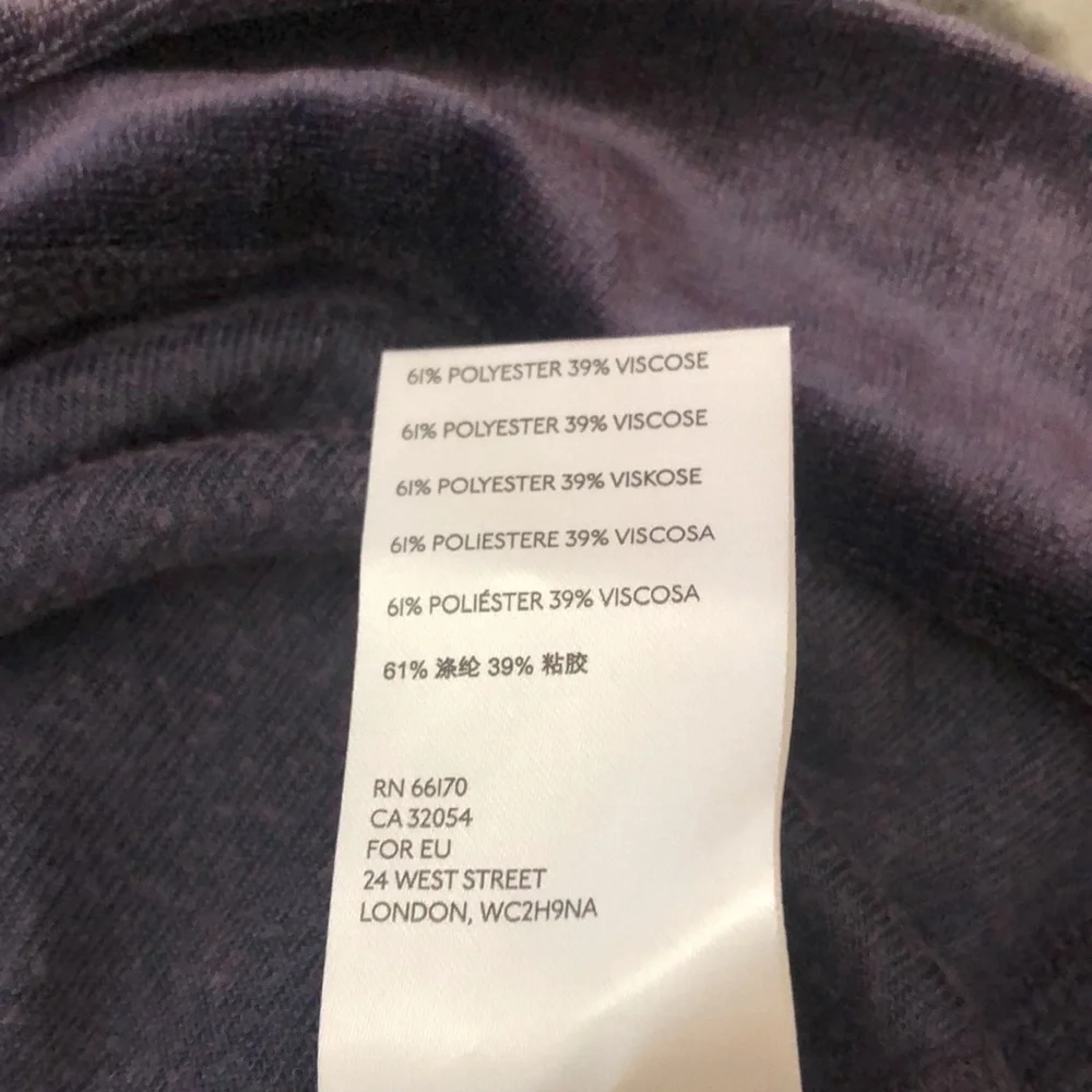 Free People Valerie Open Back Velvet Top Small Oversized Slouchy